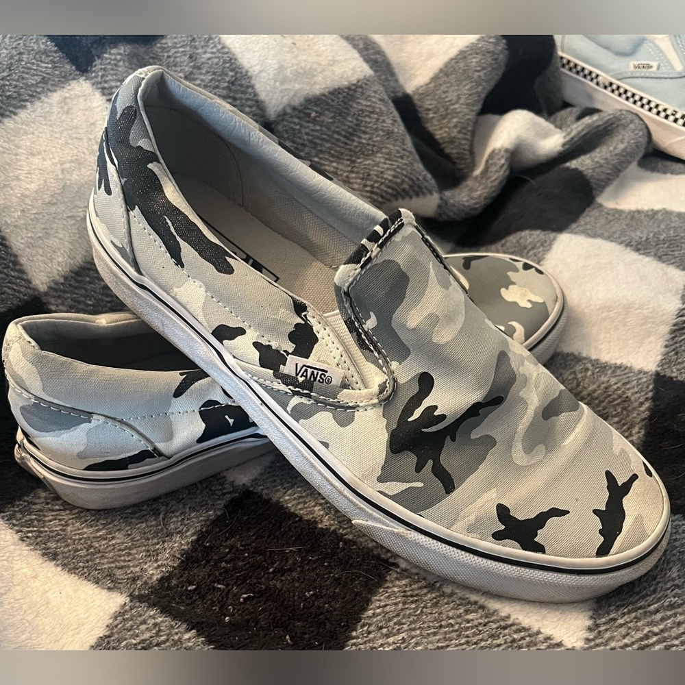 Vans Slip ons-Women’s size 9 or Mens size 7.5  Gently used condition!